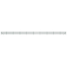 vidaXL Maschendrahtzaun mit Bodenhülsen Grün 1x25 m