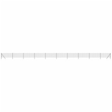 vidaXL Maschendrahtzaun Anthrazit 0,8x25 m Verzinkter Stahl