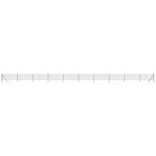 vidaXL Maschendrahtzaun Anthrazit 1x25 m Verzinkter Stahl
