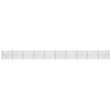 vidaXL Maschendrahtzaun mit Bodenhülsen Anthrazit 2x25 m