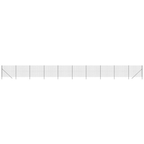 VidaXL vidaXL Maschendrahtzaun Anthrazit 2x25 m Verzinkter Stahl 1