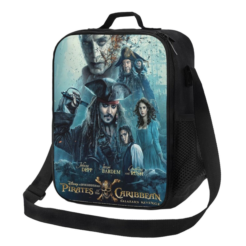 Kids Lunch Bag Pirates Of The Caribbean Dead Men Tell No Tales Insulated Tote Box for Girls Boys Back to School