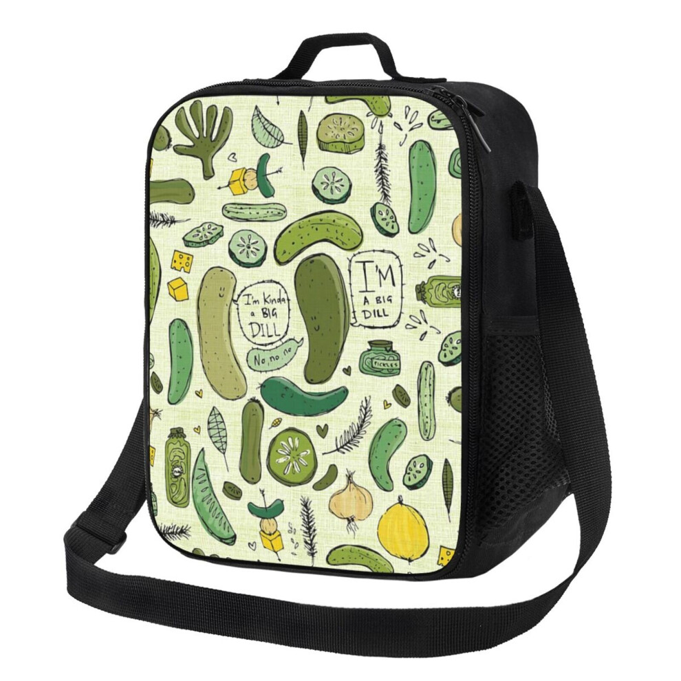 Kids Lunch Bag Pickles Insulated Tote Box for Girls Boys Back to School