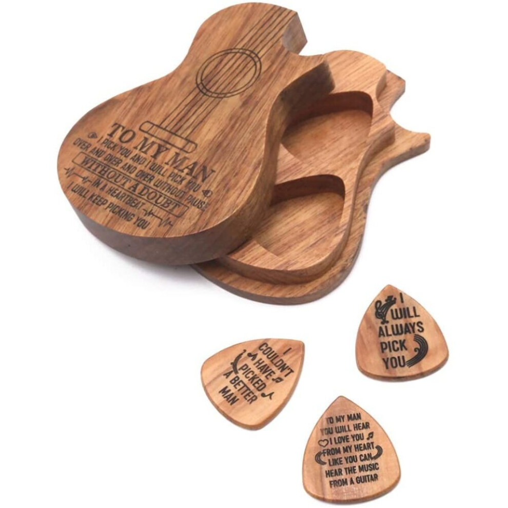 Guitar Accessories Wooden Guitar Pick Wooden Guitar Pick Box And Picks