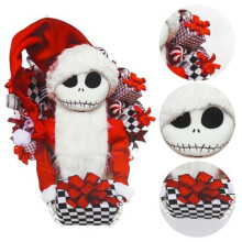 PVC Jack Skellington Nightmare Before Christmas Wreath - Front Door Decoration