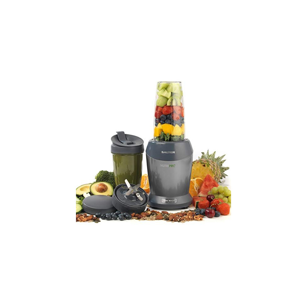 Salter EK2002V4SILVER NutriPro 1000 Blender - Multifunction Cold Beverage Smoothie Maker, Healthy Juicer, Nutrient Extractor