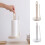 (a-Grey) Bathroom Storage Organizer Round Durable Roll Rack Paper Towel Stand Holder Tissue Kitchen Tools 5