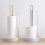 (a-Grey) Bathroom Storage Organizer Round Durable Roll Rack Paper Towel Stand Holder Tissue Kitchen Tools 7