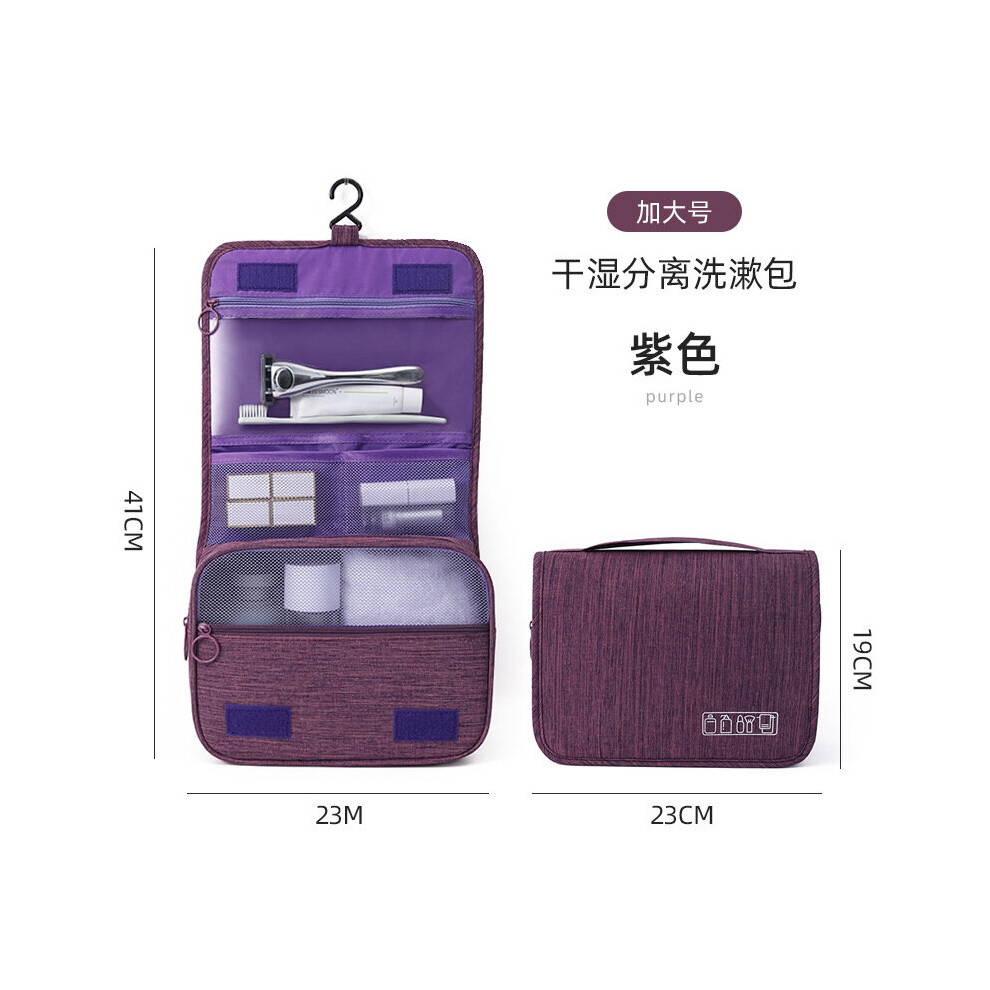 (a-purple) Hanging Travel Big Cosmetic Toiletry Bag Women Men Necessary Make Up Beauty Vanity Cases Organizer Accessory Storage Wash Pouch-image-OPC-PCBY99Z-NEW