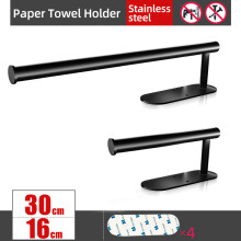 (a-Style 2) Toilet Holder Adhesive Wall Mounted Toilet Paper Towel Holders Bathroom Shelf Accessories Kitchen Roll Tissue Stand Organizer