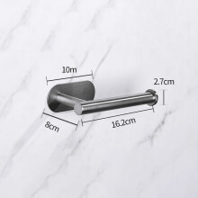 (a-Silver) Self Adhesive Toilet Paper Holder Wall Mount No Punching SUS304 Stainless Steel Tissue Towel Roll Dispenser for Bathroom Kitchen