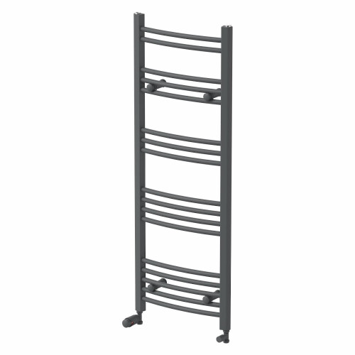 DuraTherm Curved Heated Towel Rail Anthracite - 1200 x 450mm 2