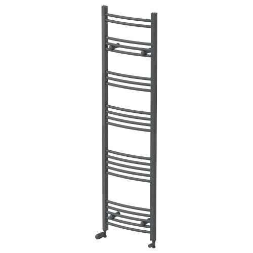DuraTherm Curved Heated Towel Rail Anthracite - 1600 x 450mm 2