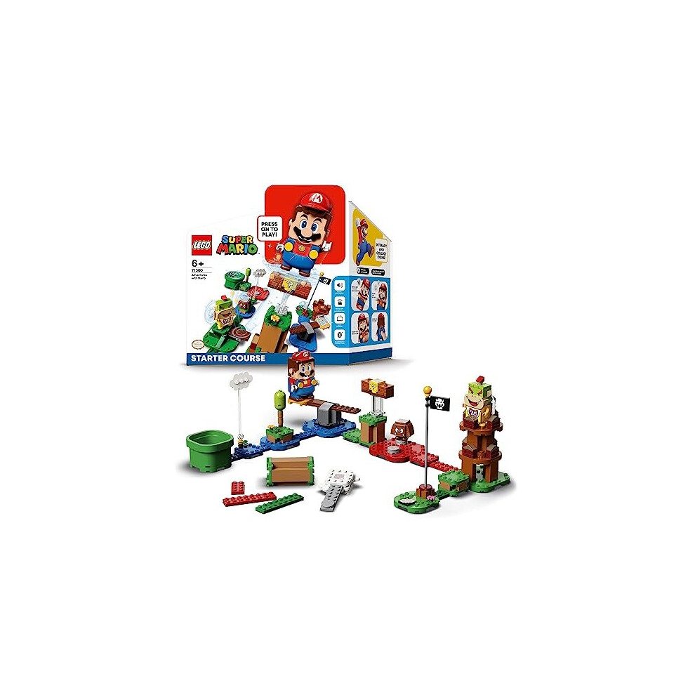 LEGO 71360 Building Set, Super Mario Adventures with Mario Starter Course Set, Buildable Toy Game, Multicolor 