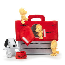 Lambs & Ivy Snoopy Interactief Pluche Huis met 5 Knuffeldieren