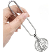 Stainless Steel Spring Coil Whisk Wire Whip Cream Egg Beater Gravy Cream Hand Mixer Kitchen Tool Accessories For Mixing, Blending, Beating, Stirring
