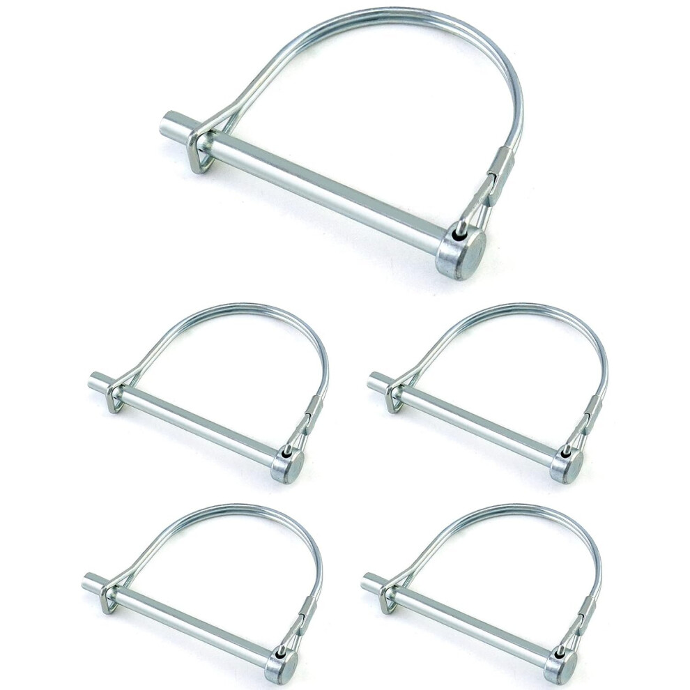Photos - Other for Repair TIANFU 5 Pcs D Shape Lock Pin, Galvanized Carbon Steel Safety Pin for Garden Lawn Trailers - 6 x 70 mm 