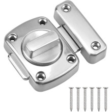 Door Latch Small Latches Security Door Latch Zinc Alloy Latch for Door Bathroom Bedroom Toilet with 6 Screws