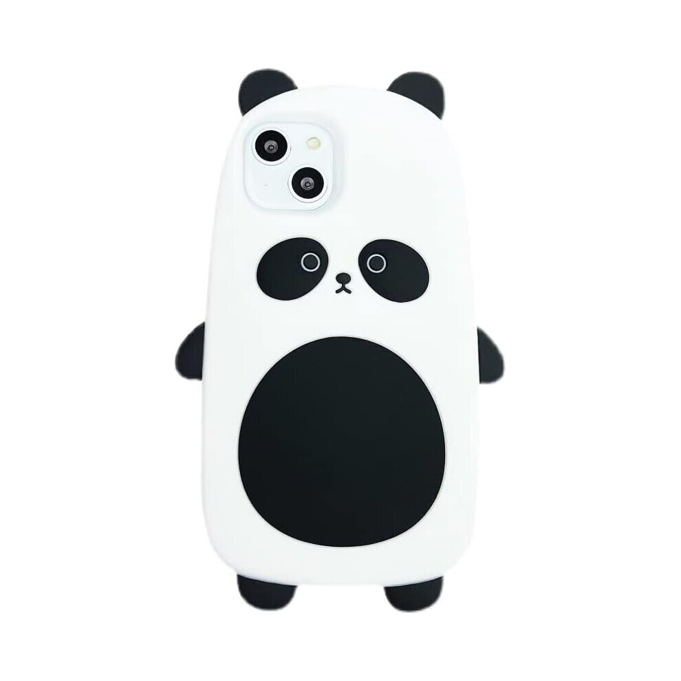 Apple Iphone 13 Pro Max Ultra Thick Soft Silicone Panda Case Cartoon Baby Animal Black White Colourful Cute Fun Cute Kawaii White,Black 7770197700856