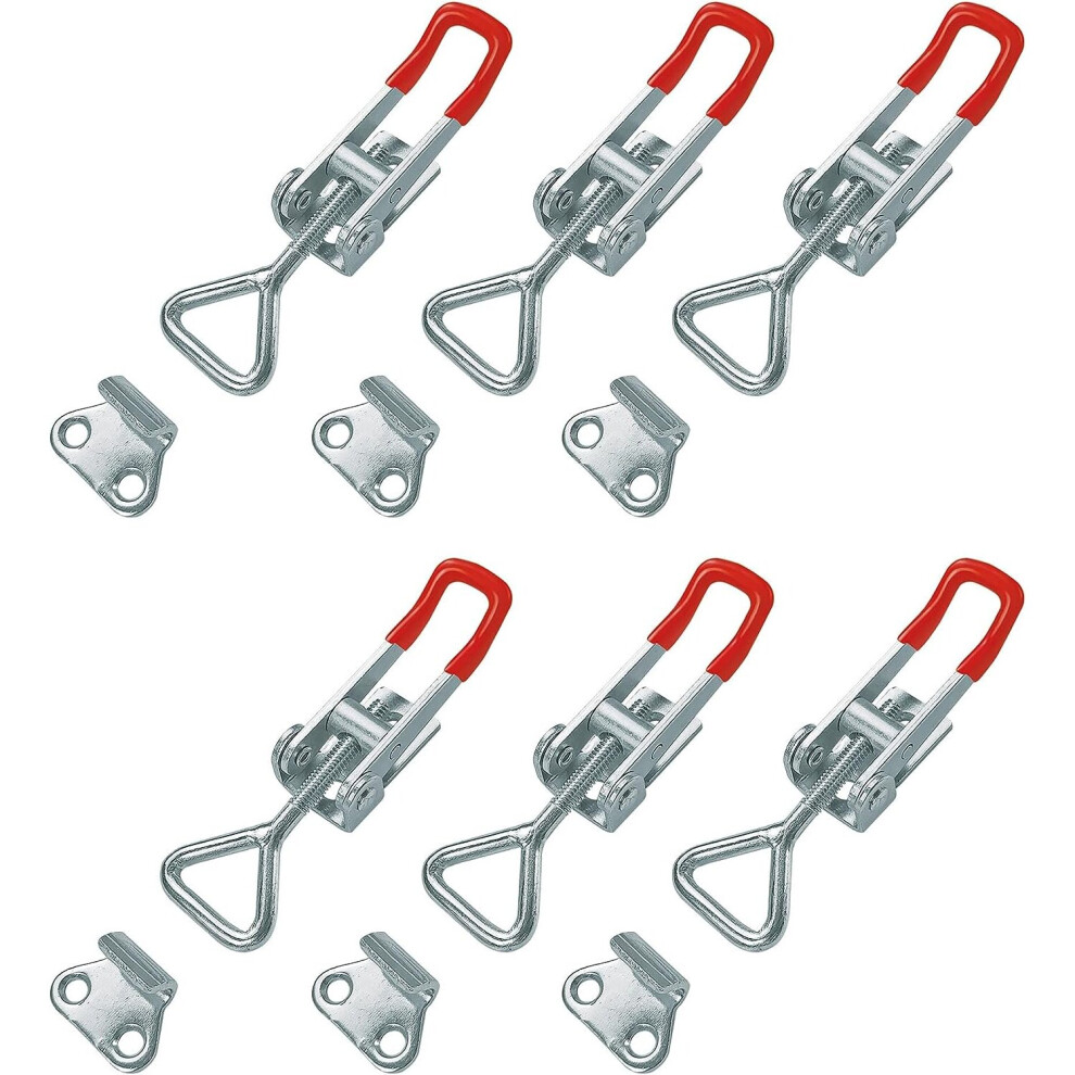 Gh-4001 Metal Toggle Latch 6Pcs Quick Adjustable Joiner Toggles Toggle Clamp Fixing Buckle With For Securing And Clamping, Holding Capacity 100 Kg 7770197693875