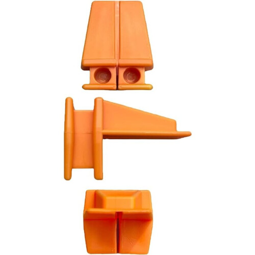 Brick Line Blocks [12 Pack] for Bricklaying Straight Bricks Orange