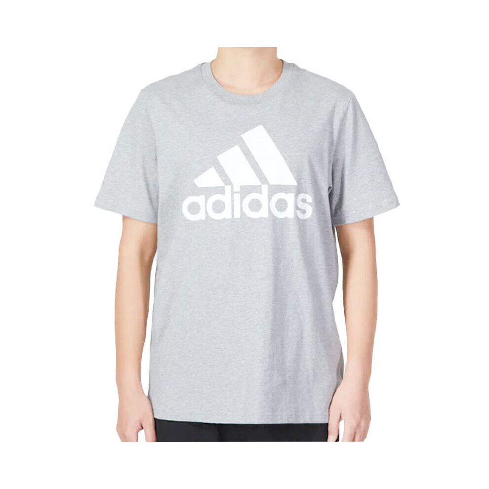 (Grey, S) ADIDAS IC9350 Mens Short Sleeve T Shirts