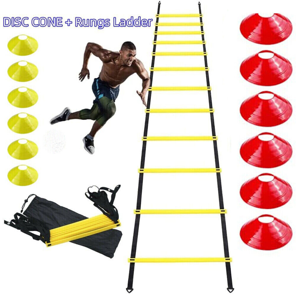 6m Speed Agility Training Ladder Football Footwork Fitness Exercise