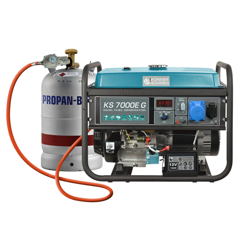 Outdoor Generator KS 7000E G DUAL FUEL LPG/petrol max power of 5500W