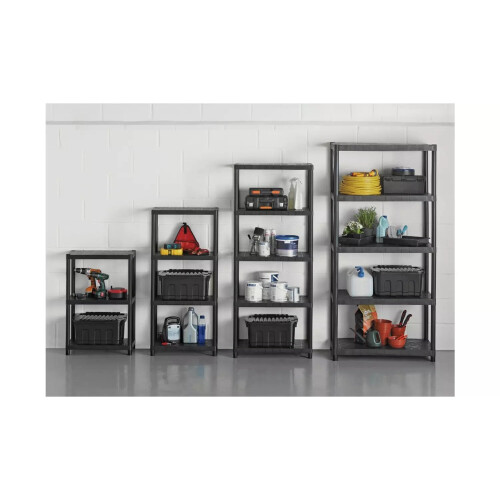 4 Tier Plastic Shelving Unit 2