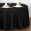 84 Inch Round Disposable Table Cloth Plastic Round (Black, 4) 3