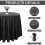 84 Inch Round Disposable Table Cloth Plastic Round (Black, 4) 5