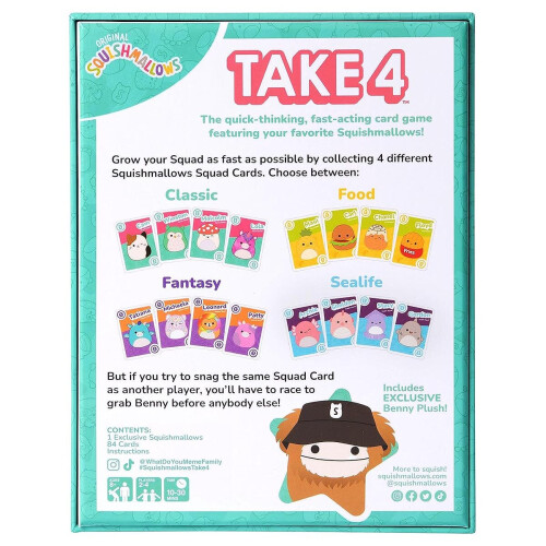 Squishmallows Squishmallows TAKE4 Kartenspiel 2