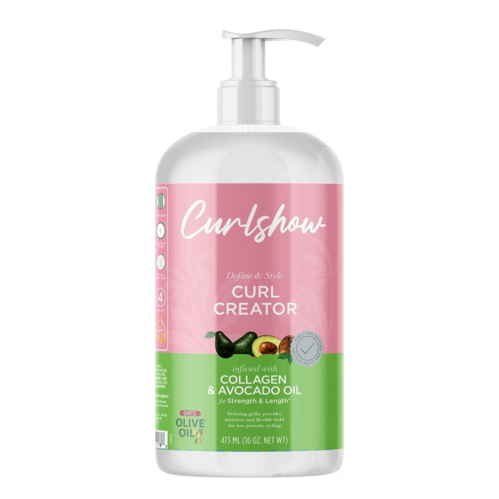 ORS Olive Oil Curlshow Curl Creator Infused with Collagen&Avocado 16oz