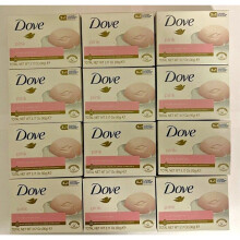 (12 x 90g Pink) 12 x Dove Beauty Moisturising Cream Bar Soap 90g Various Types