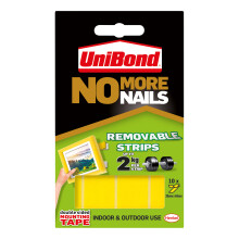 Unibond No More Nails Strip Ultra-strong Removable Translucent Ref 2675762