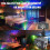 Laser Projector RGB DMX Strobe Stage Light LED DJ Disco Party Lighting 7