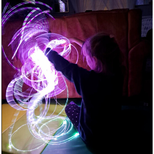 Fibre optic sensory harness lights (30x200 cm) autism,children,calming