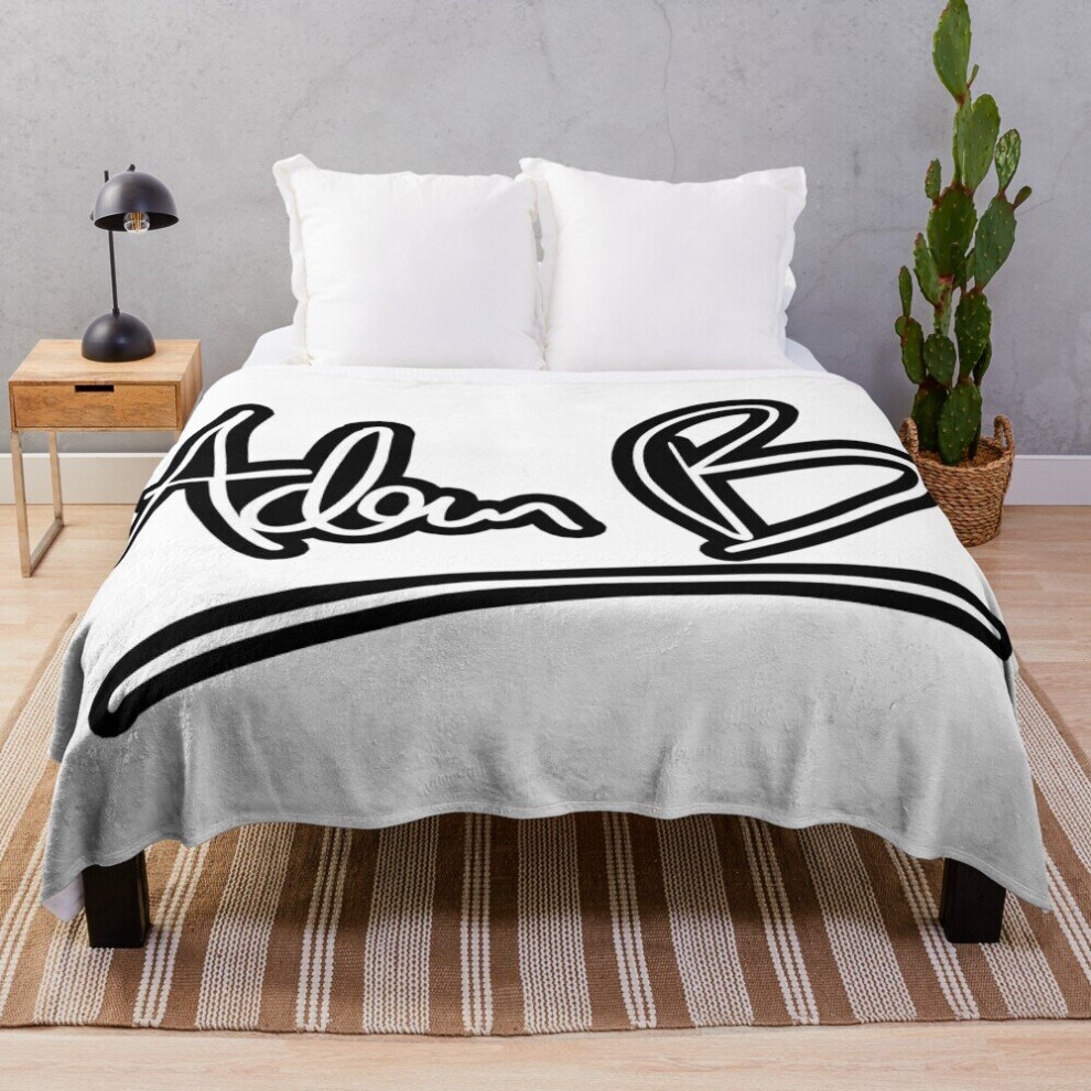 Fleece Throw Blanket Adam B Merch Adamb Logo for Sofa Couch Kids 60 x 50 Inches