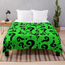 Fleece Throw Blanket The Riddler for Sofa Couch Kids 60 x 50 Inches