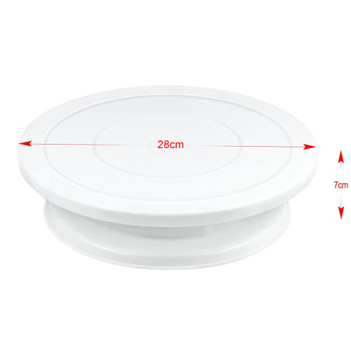 Kitchen Cake Stand Decorating Icing Rotating Revolving Turntable Display 28CM 1