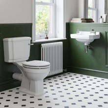 Park Lane Traditional Close Coupled Toilet & Basin Cloakroom Suite - Wall Hung