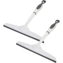 Set of 2 Shower Squeegee, Can be used for Windows, Bathrooms, Shower Doors, Mirrors, Tiles and Car Glass, etc.