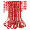 (Red) 24ft Christmas Tree Decorations Pearl Beads Chain 1