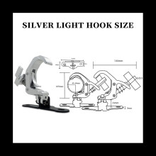 1Pair Aluminum Stage Light Hook Beam Moving Head Light Truss Clip Safety Load 150KG for DJ Disco Stage Equipment(B)