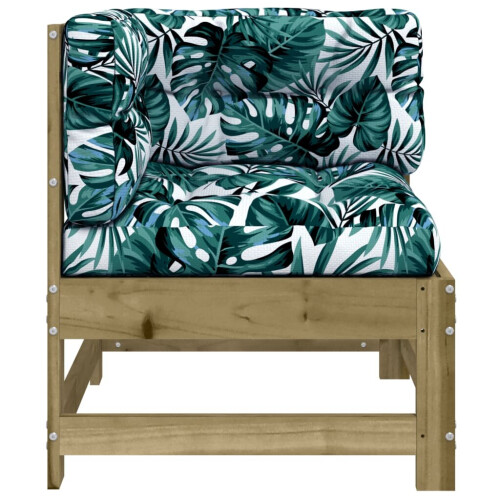 VidaXL vidaXL Ecksofa mit Kissen Kiefernholz Imprägniert 2