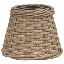 (brown, 15 x 12 cm) vidaXL Lamp Shade Table Wicker Lamp Shade Bedroom Bedside Light Shade Wicker