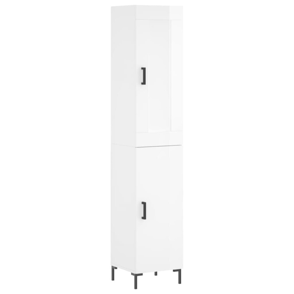 (high gloss white, 1 door) vidaXL Highboard Sideboard Tall Storage Cabinet Side Cabinet Engineered Wood