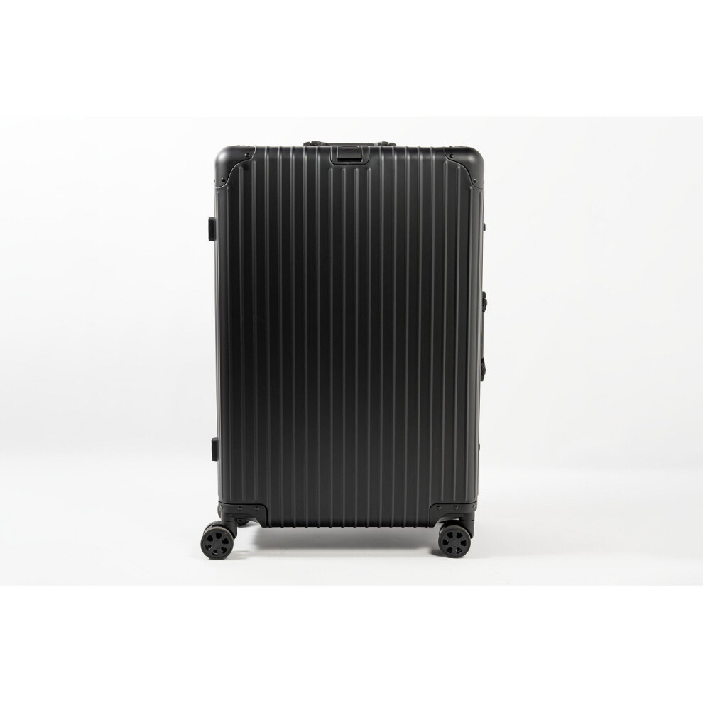Aluminium Suitcase 29" Large Check In Premium Spinner Case - Black