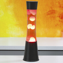 (Orange & Pink) Global Gizmos Modern Tower Style Lava Lamps / Relaxing Mood Lights / 16 Inch Height