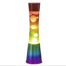 (Rainbow) Global Gizmos Modern Tower Style Lava Lamps / Relaxing Mood Lights / 16 Inch Height